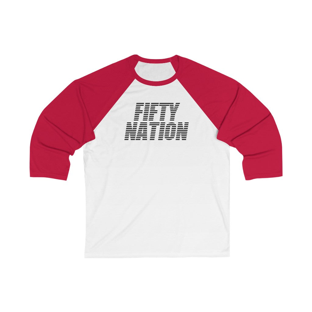 Fifty Nation Unisex 3/4 Sleeve Baseball Tee