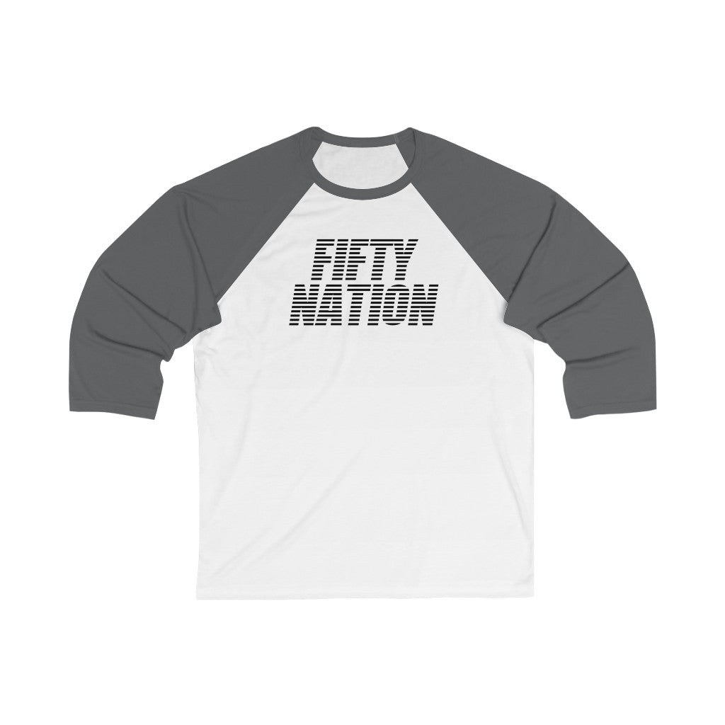 Fifty Nation Unisex 3/4 Sleeve Baseball Tee