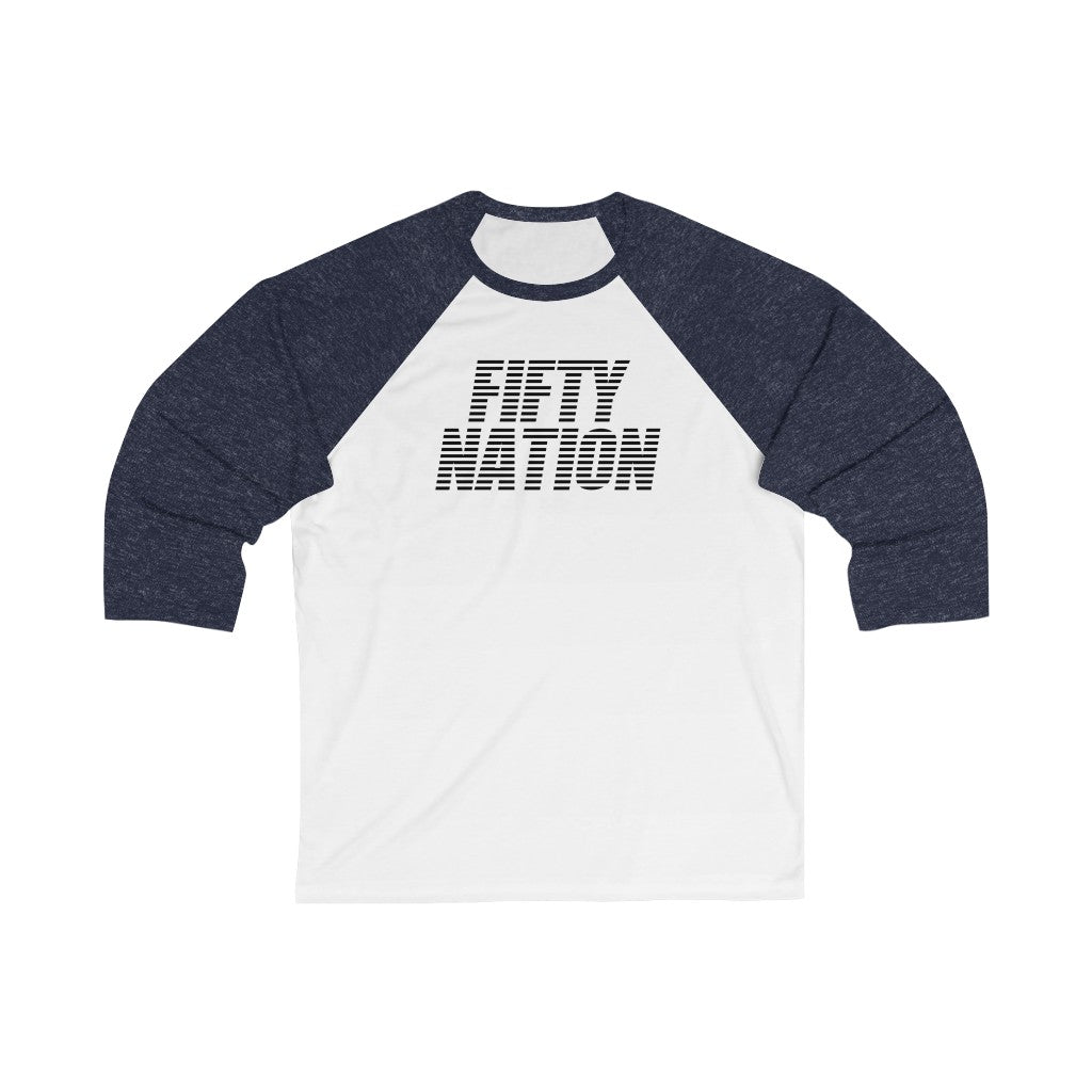 Fifty Nation Unisex 3/4 Sleeve Baseball Tee